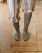 BASERANGE Socks Rib Knee Socks