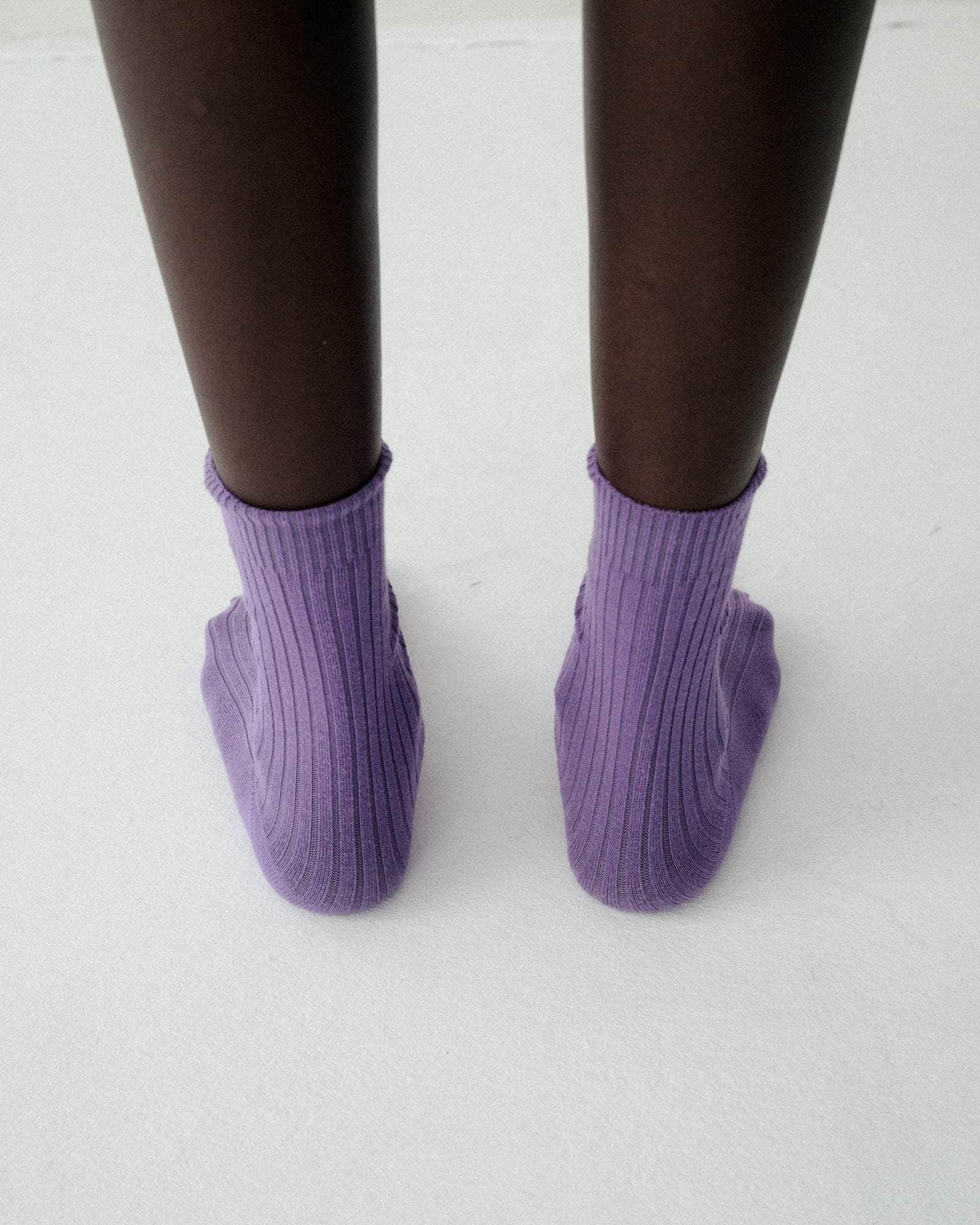 BASERANGE SOCKS Rib Overankle Socks