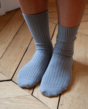 BASERANGE Socks Rib Overankle Socks