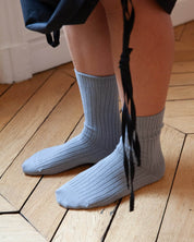 BASERANGE Socks Rib Overankle Socks