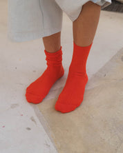 BASERANGE Socks Rib Overankle Socks
