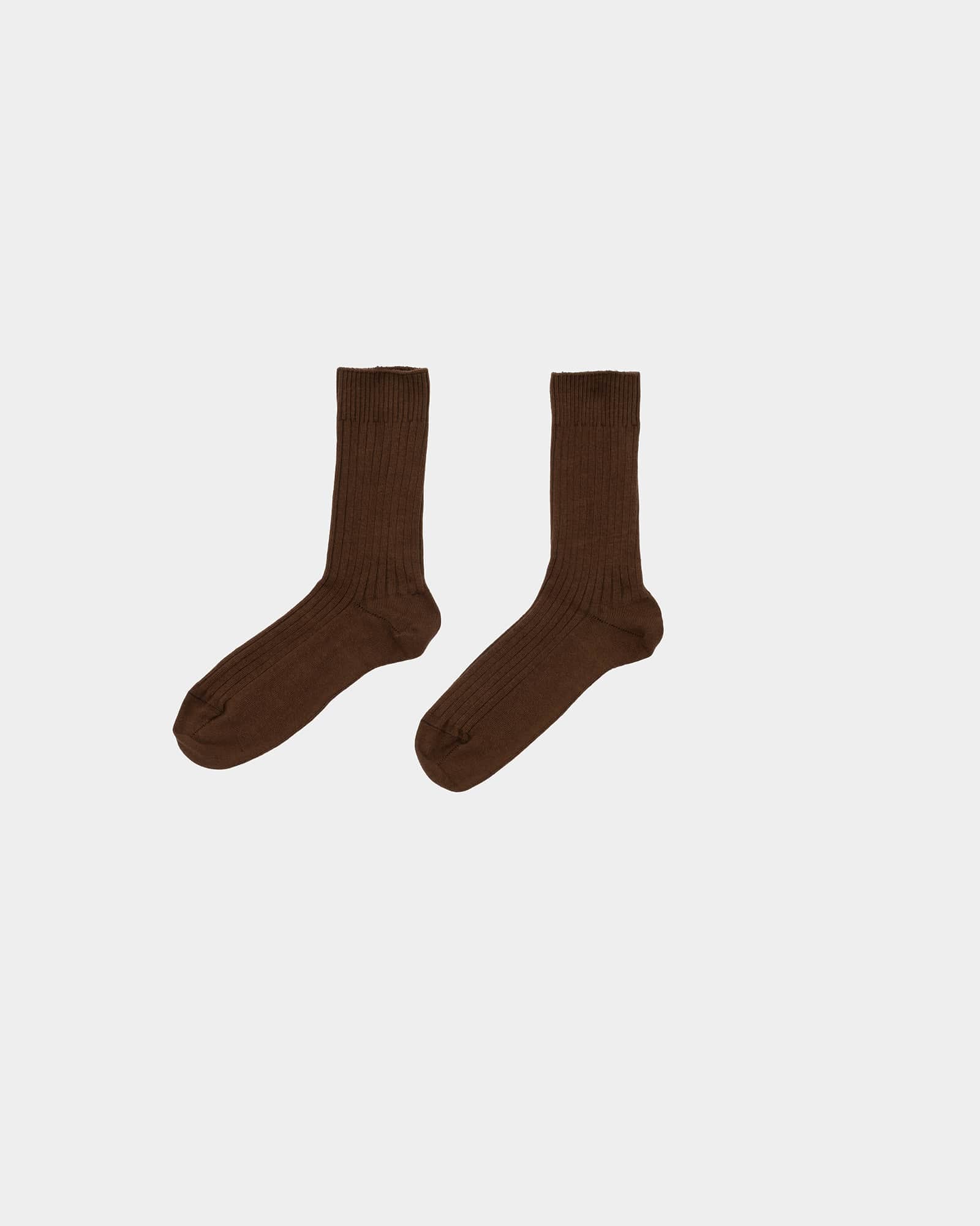 BASERANGE Socks Rib Overankle Socks