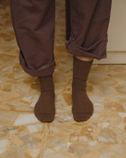 BASERANGE Socks Rib Overankle Socks
