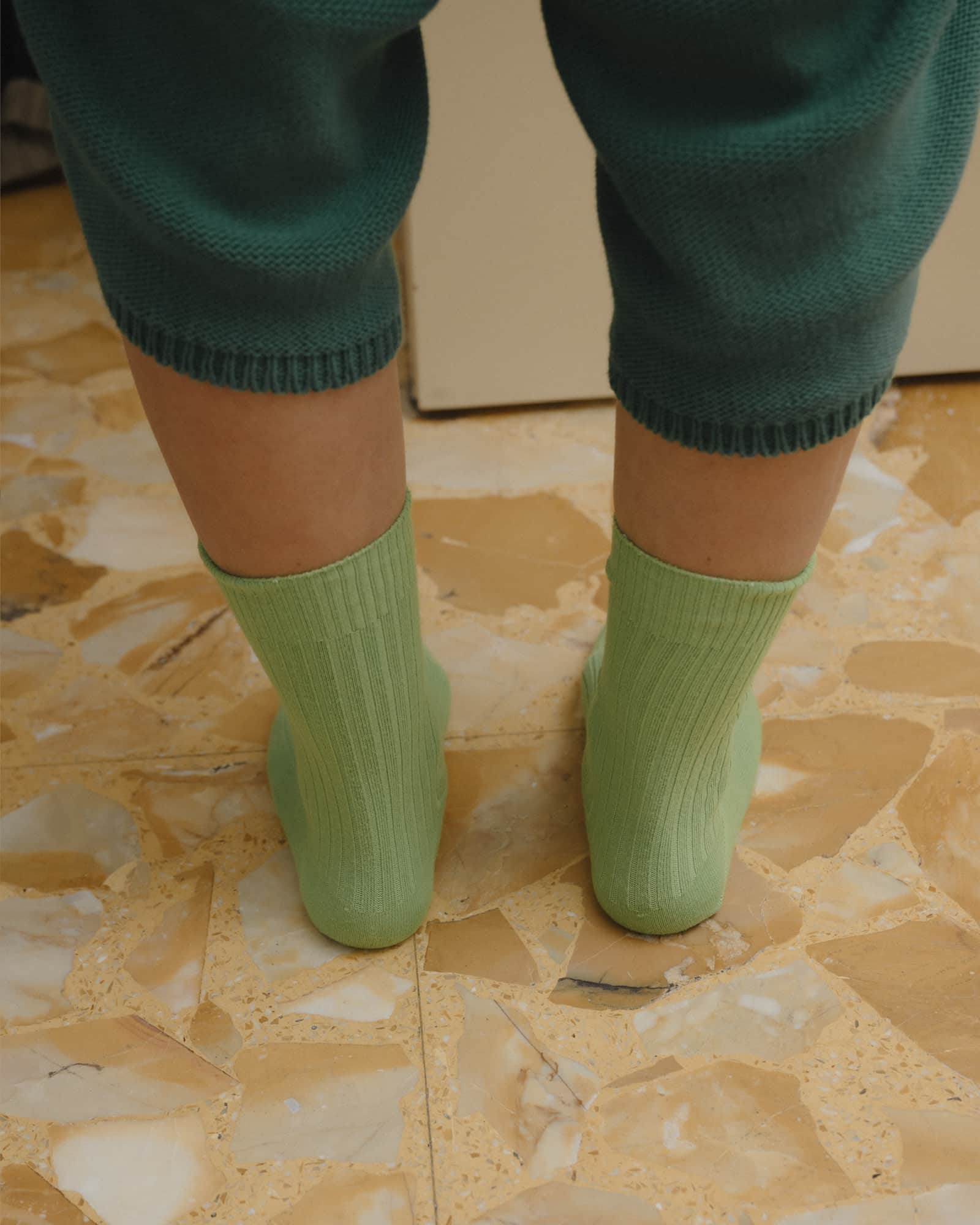 BASERANGE Socks Rib Overankle Socks