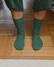 BASERANGE Socks Rib Overankle Socks