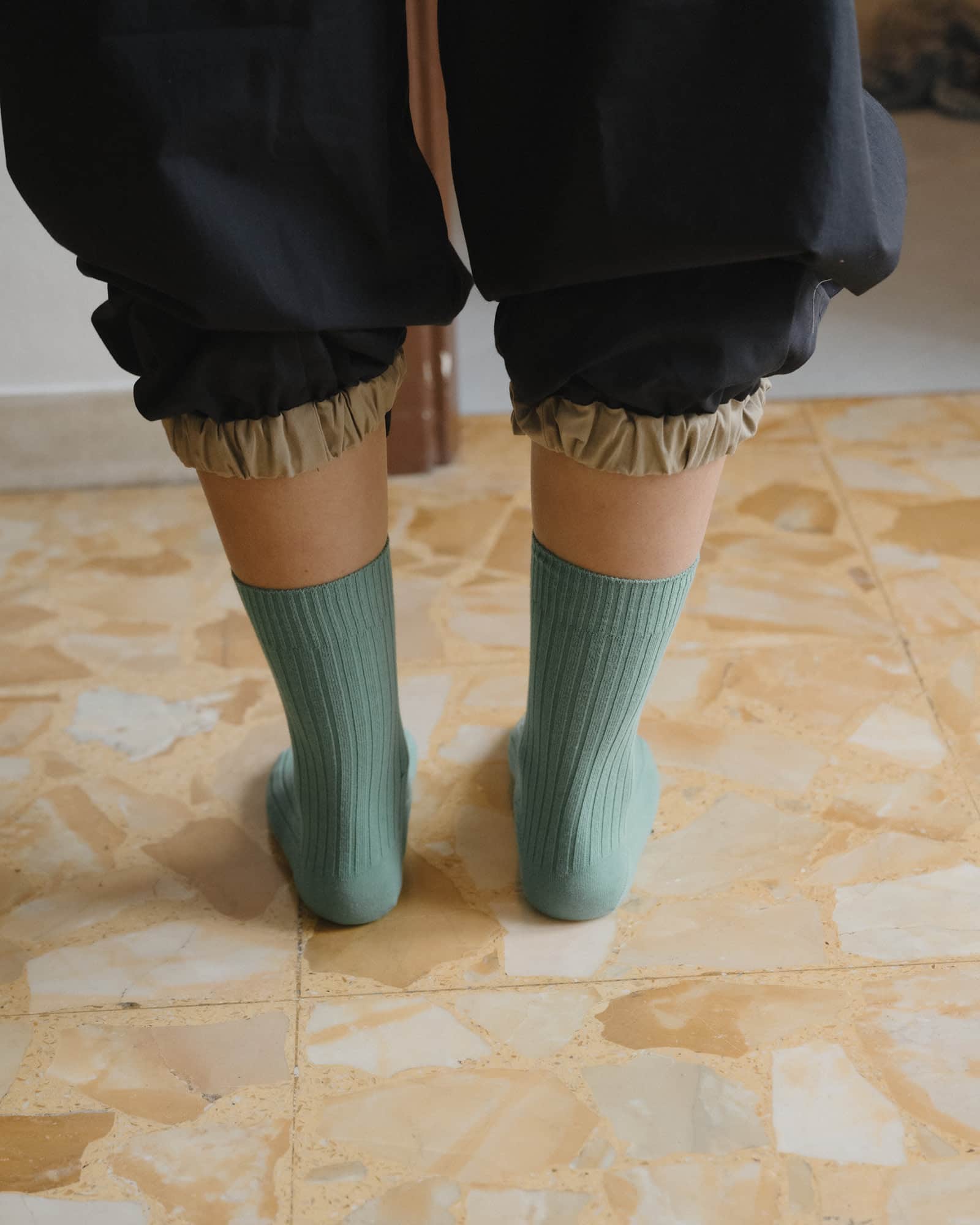 BASERANGE Socks Rib Overankle Socks