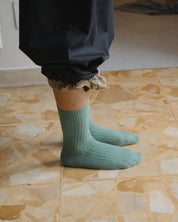 BASERANGE Socks Rib Overankle Socks