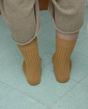 BASERANGE Socks Rib Overankle Socks