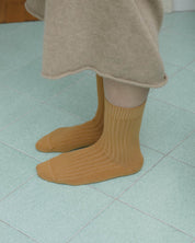 BASERANGE Socks Rib Overankle Socks