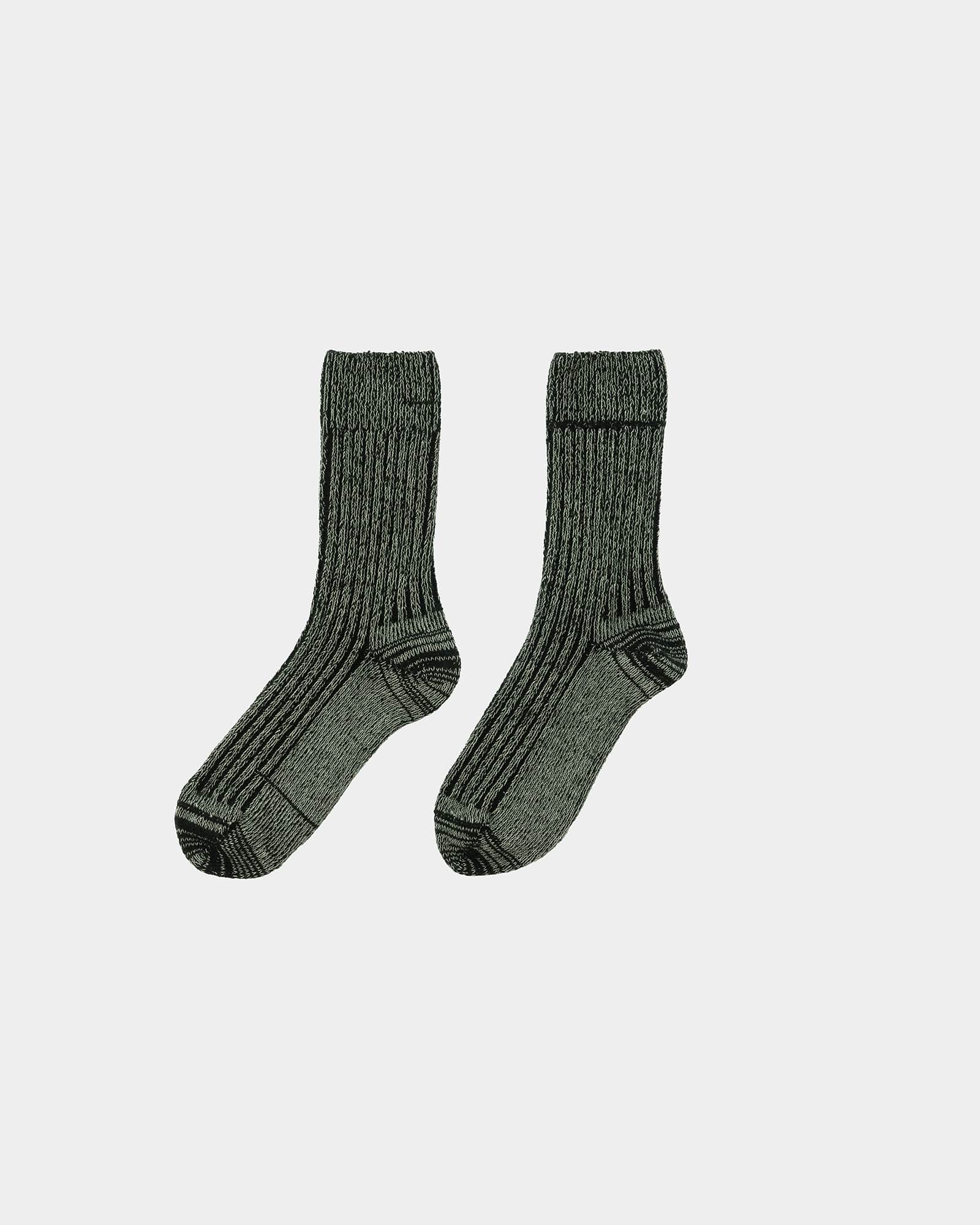 BASERANGE Socks Rib Overankle Socks