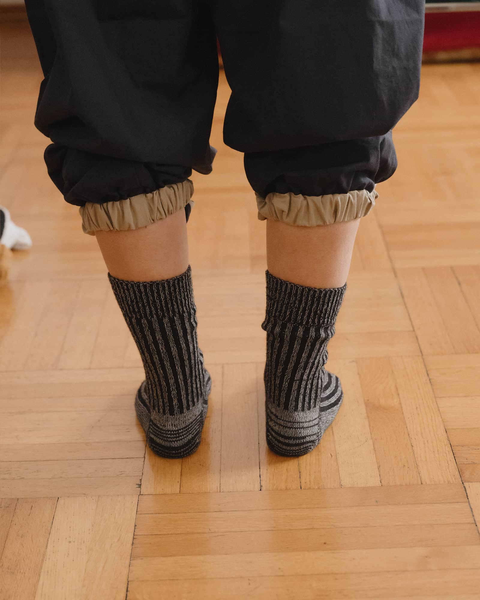 BASERANGE Socks Rib Overankle Socks