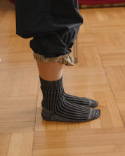 BASERANGE Socks Rib Overankle Socks