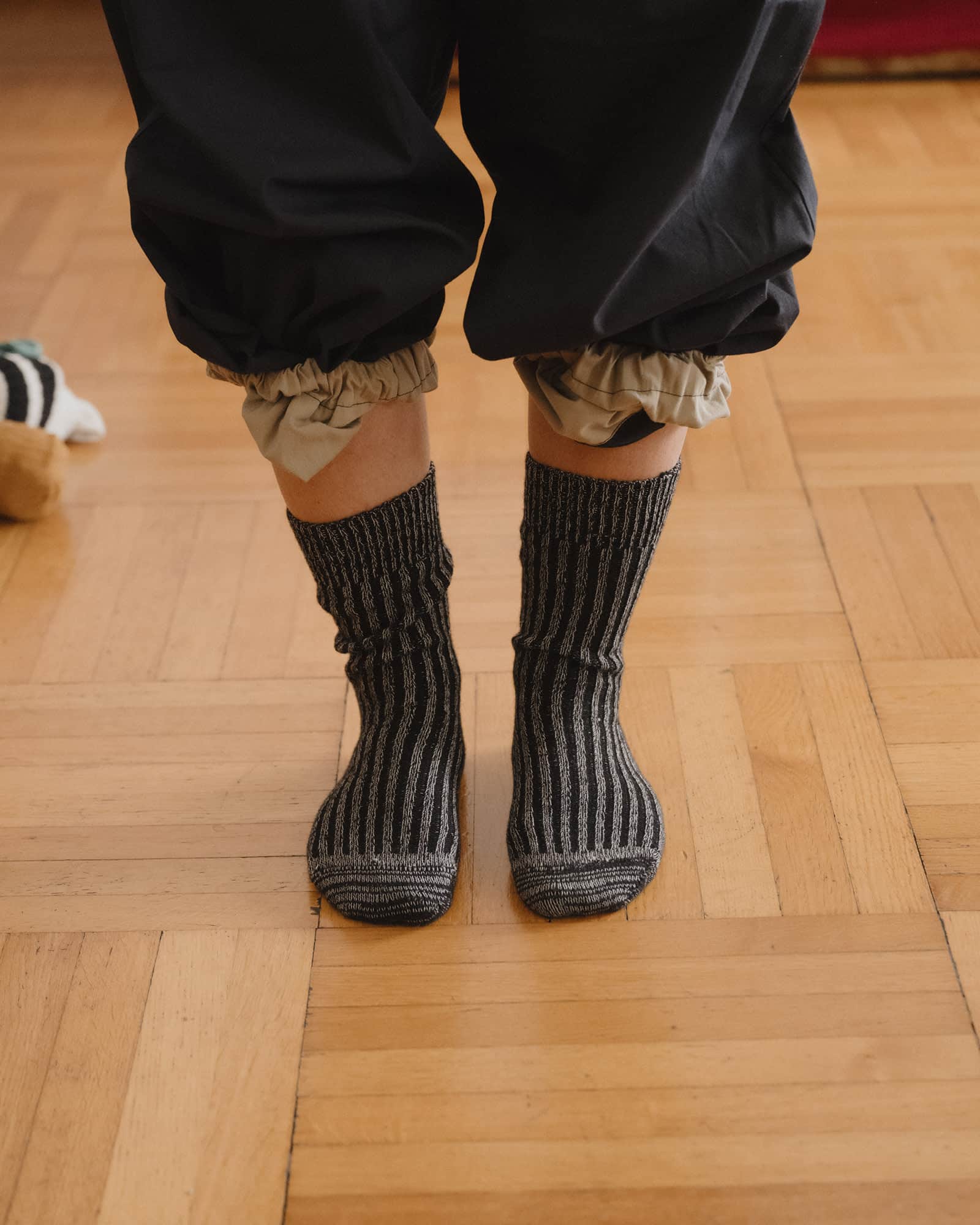 BASERANGE Socks Rib Overankle Socks