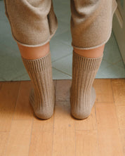 BASERANGE Socks Rib Overankle Socks
