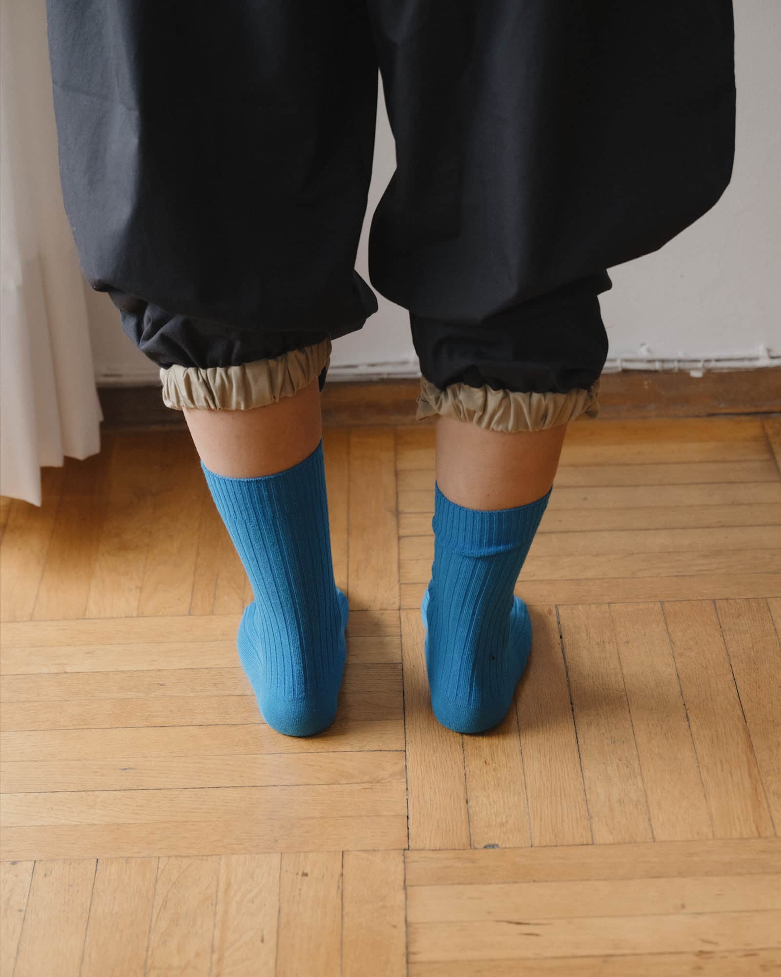BASERANGE Socks Rib Overankle Socks