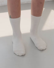 BASERANGE Socks Rib Overankle Socks