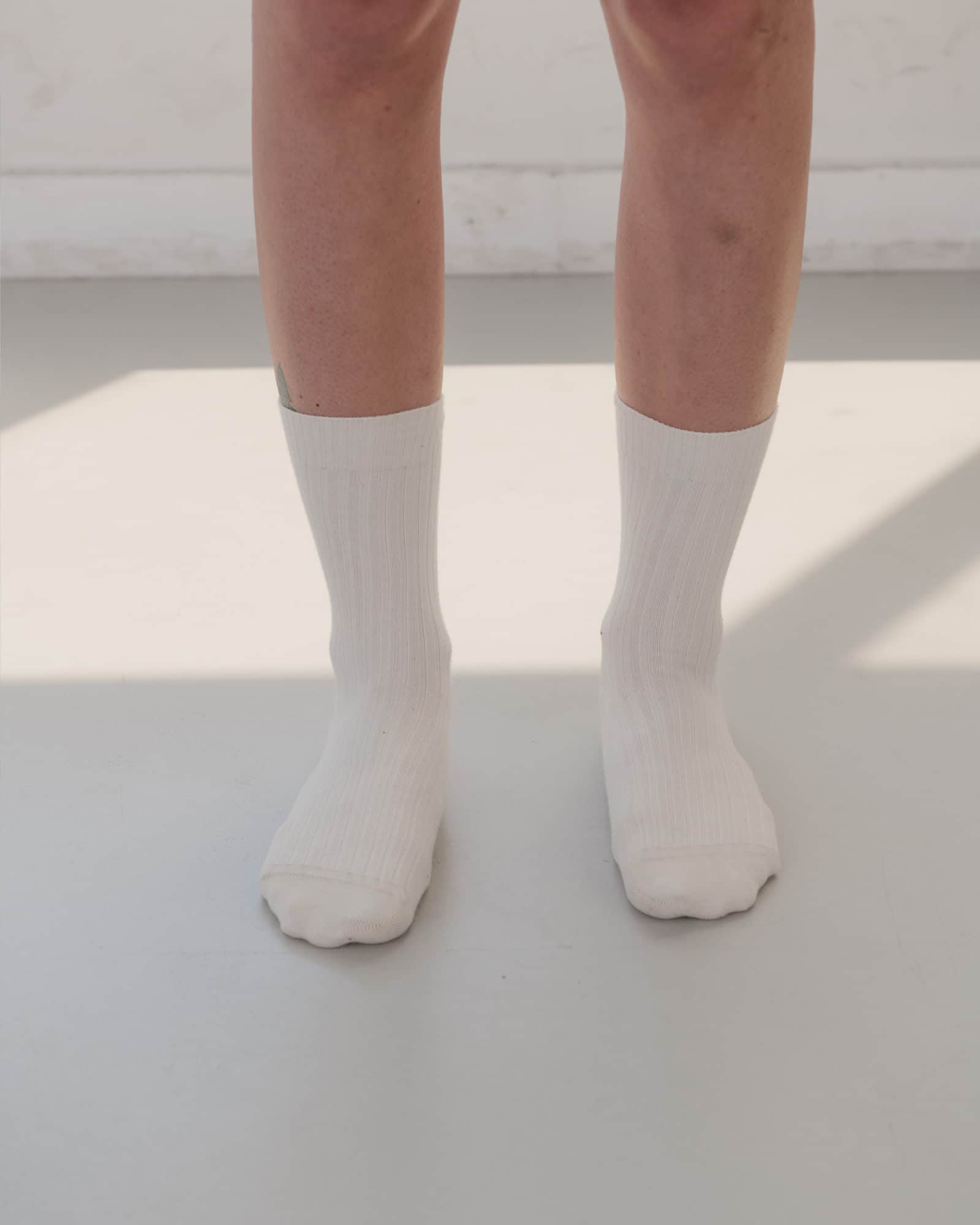 BASERANGE Socks Rib Overankle Socks