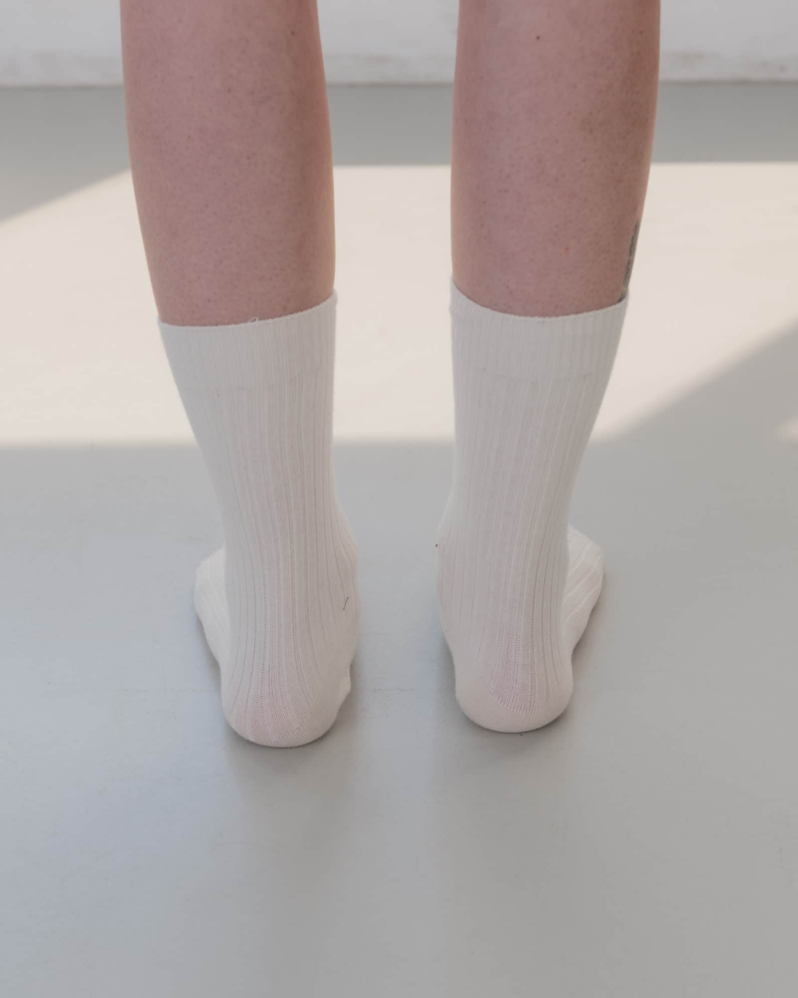 BASERANGE Socks Rib Overankle Socks