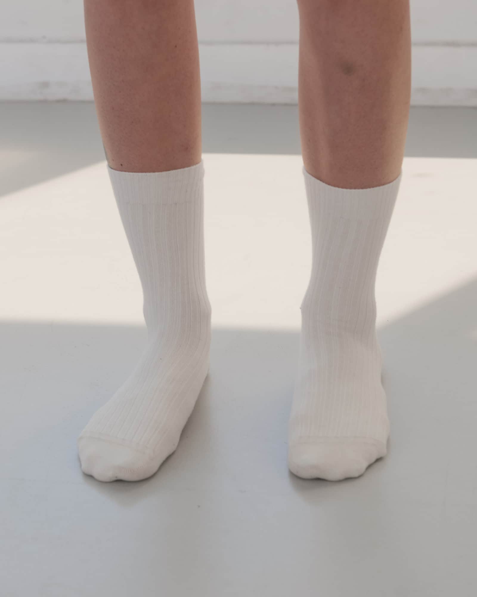 BASERANGE Socks Rib Overankle Socks