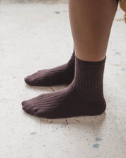 BASERANGE Socks Rib Overankle Socks
