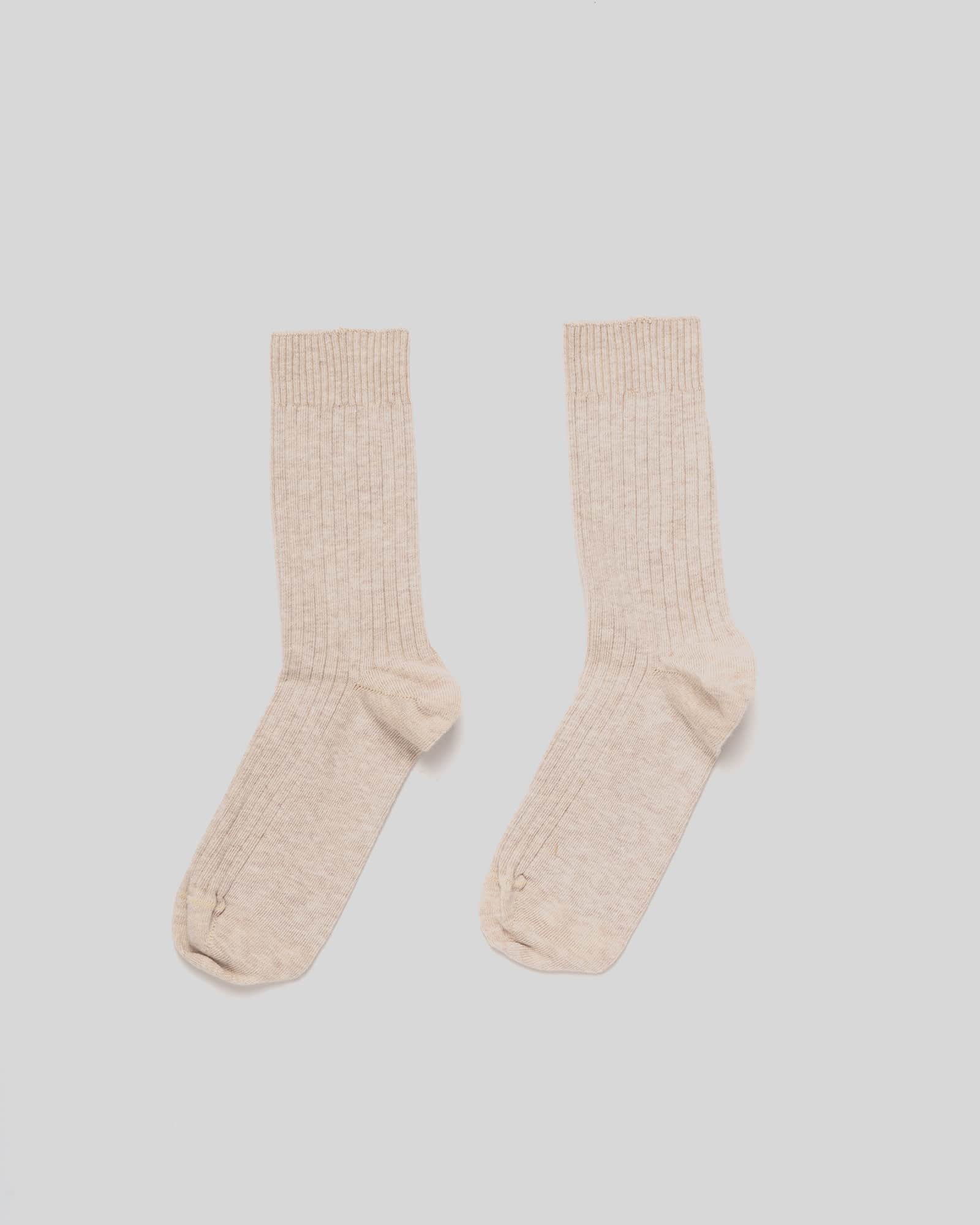 BASERANGE Socks Rib Overankle Socks