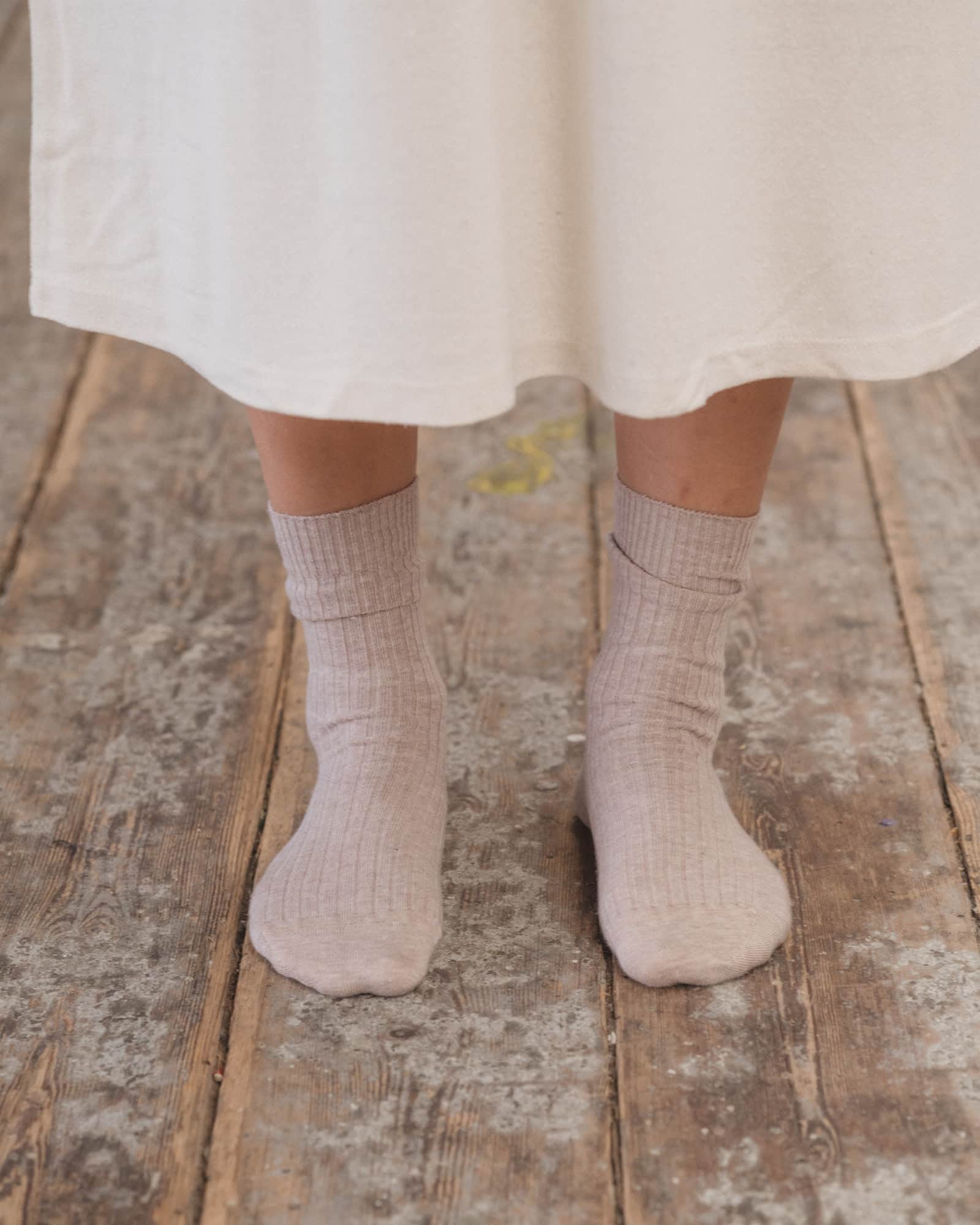 BASERANGE Socks Rib Overankle Socks
