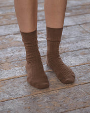 BASERANGE Socks Rib Overankle Socks