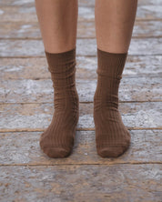 BASERANGE Socks Rib Overankle Socks