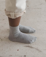 BASERANGE Socks Rib Overankle Socks