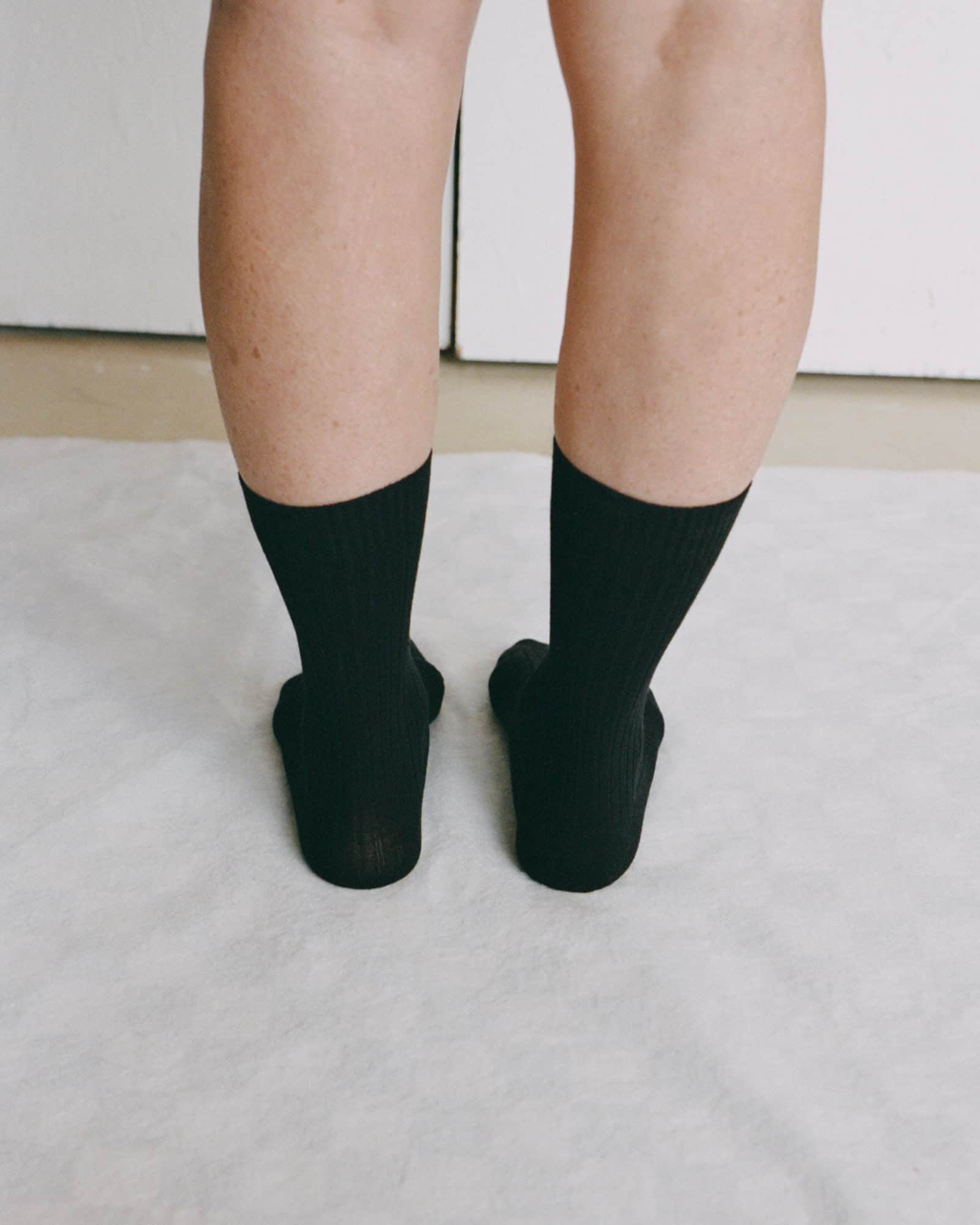 BASERANGE Socks Rib Overankle Socks