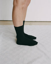 BASERANGE Socks Rib Overankle Socks