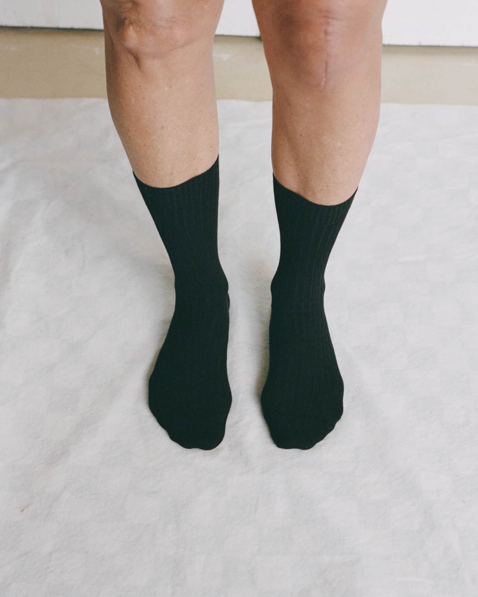 BASERANGE Socks Rib Overankle Socks