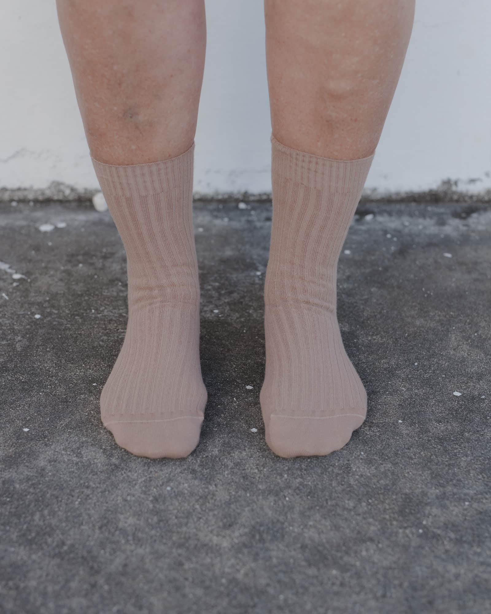 BASERANGE Socks Rib Overankle Socks