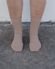 BASERANGE Socks Rib Overankle Socks