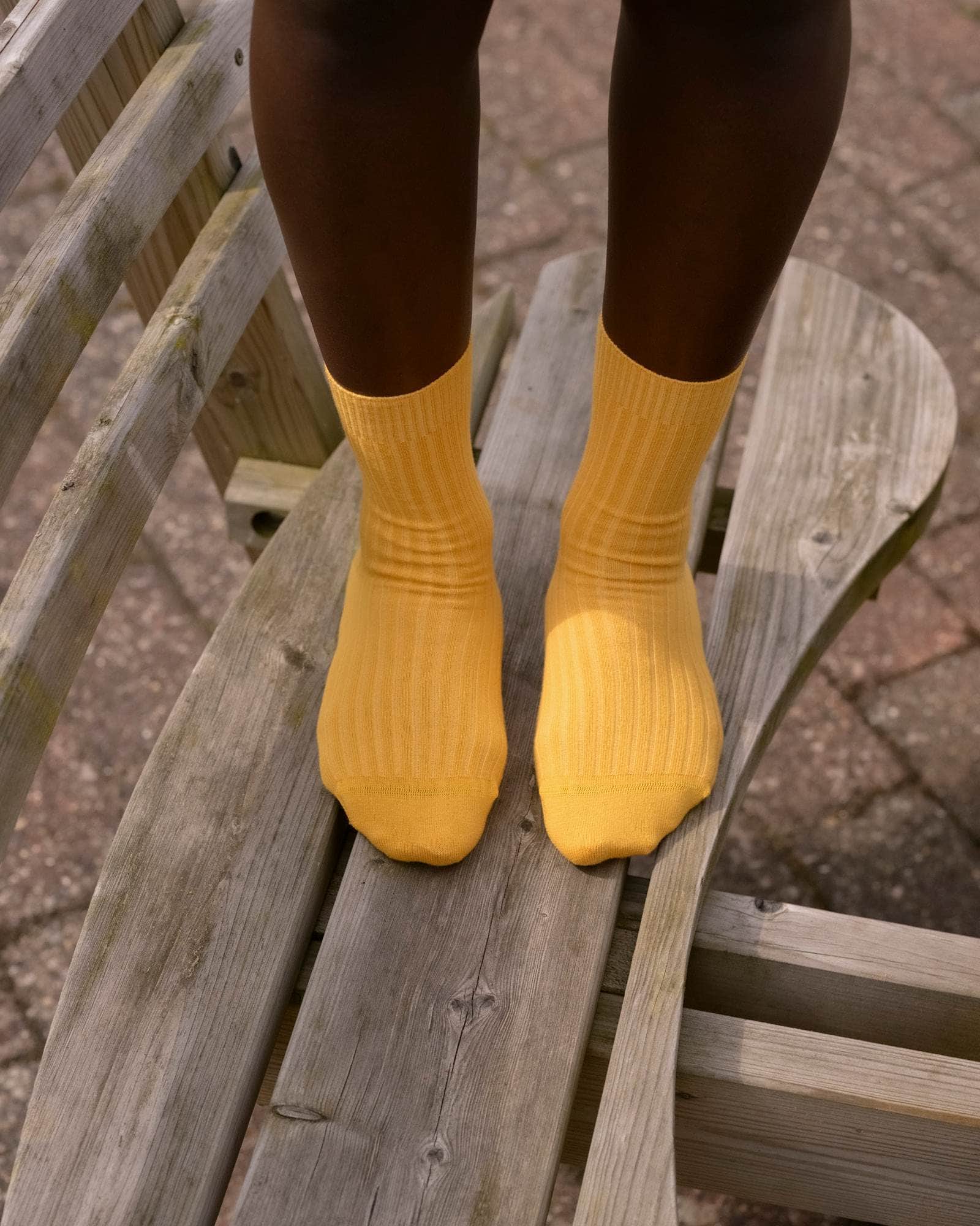 BASERANGE Socks Rib Overankle Socks