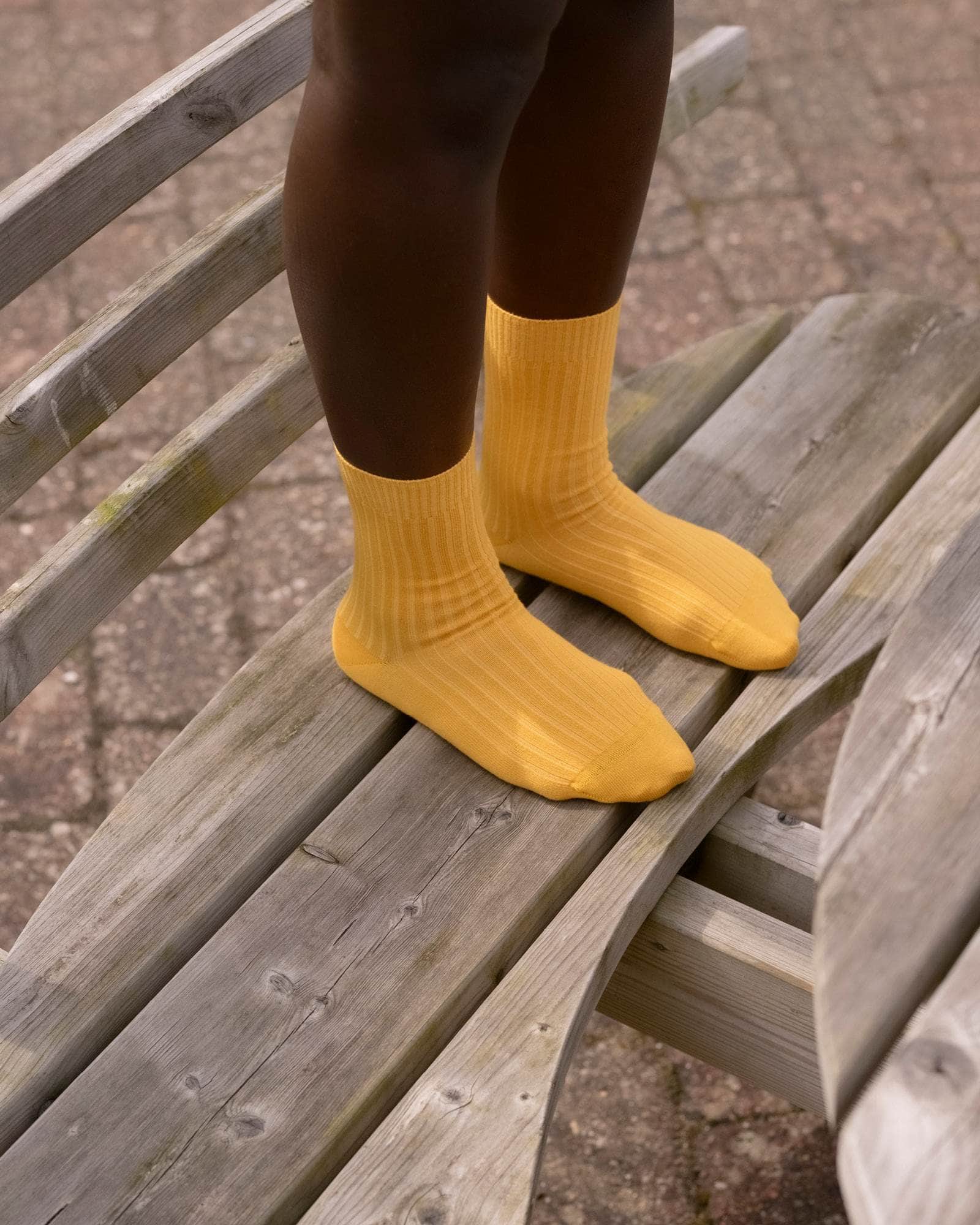 BASERANGE Socks Rib Overankle Socks