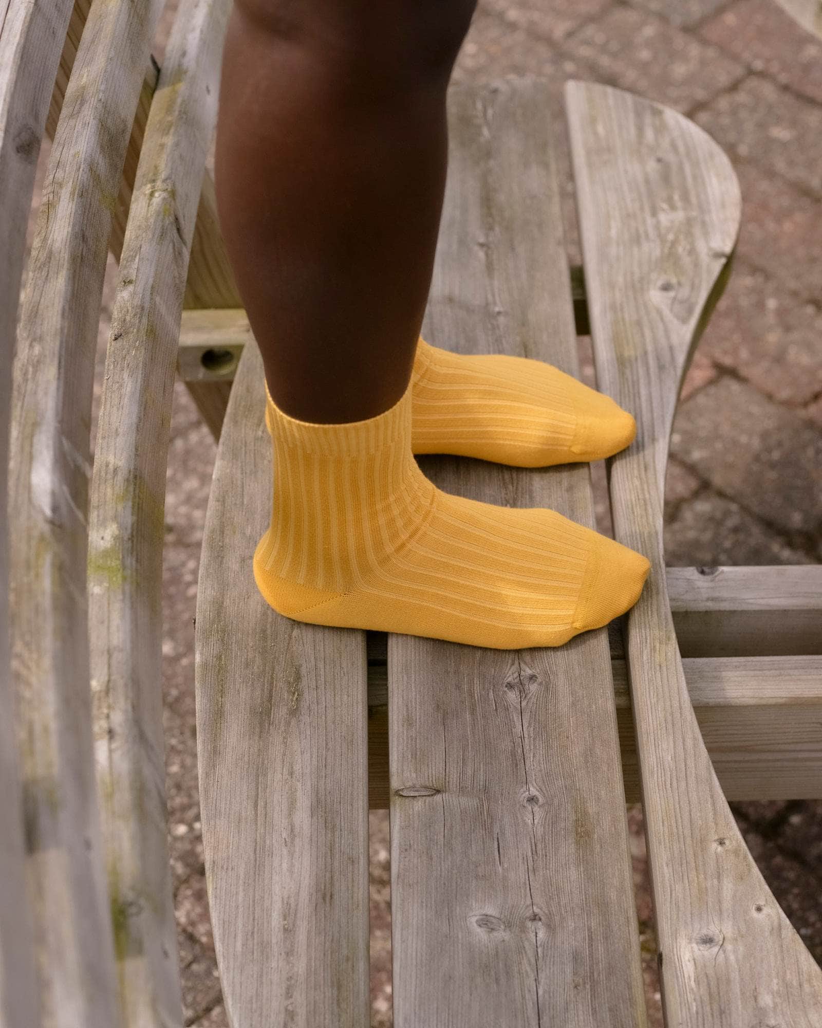 BASERANGE Socks Rib Overankle Socks