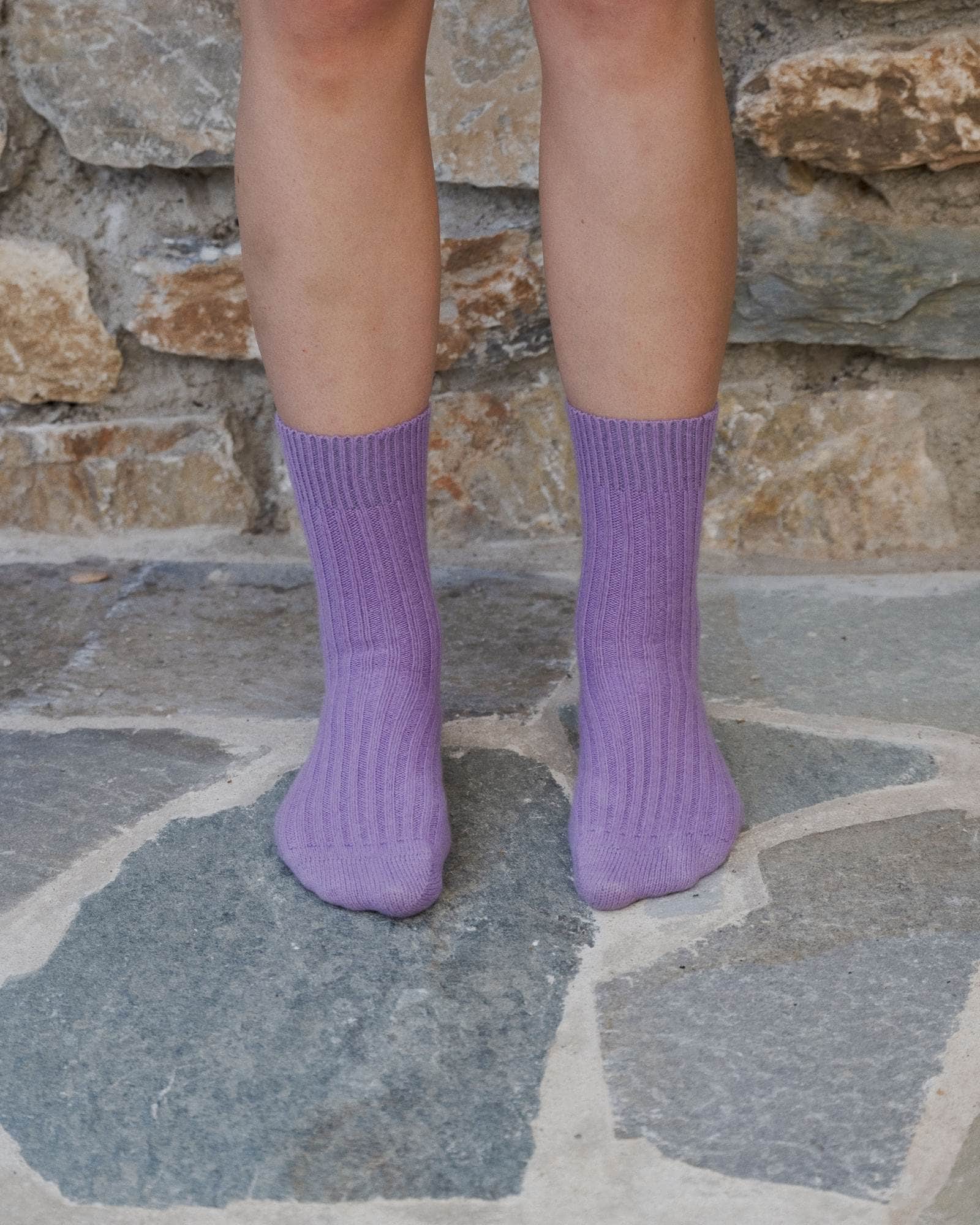 BASERANGE Socks Rib Overankle Socks