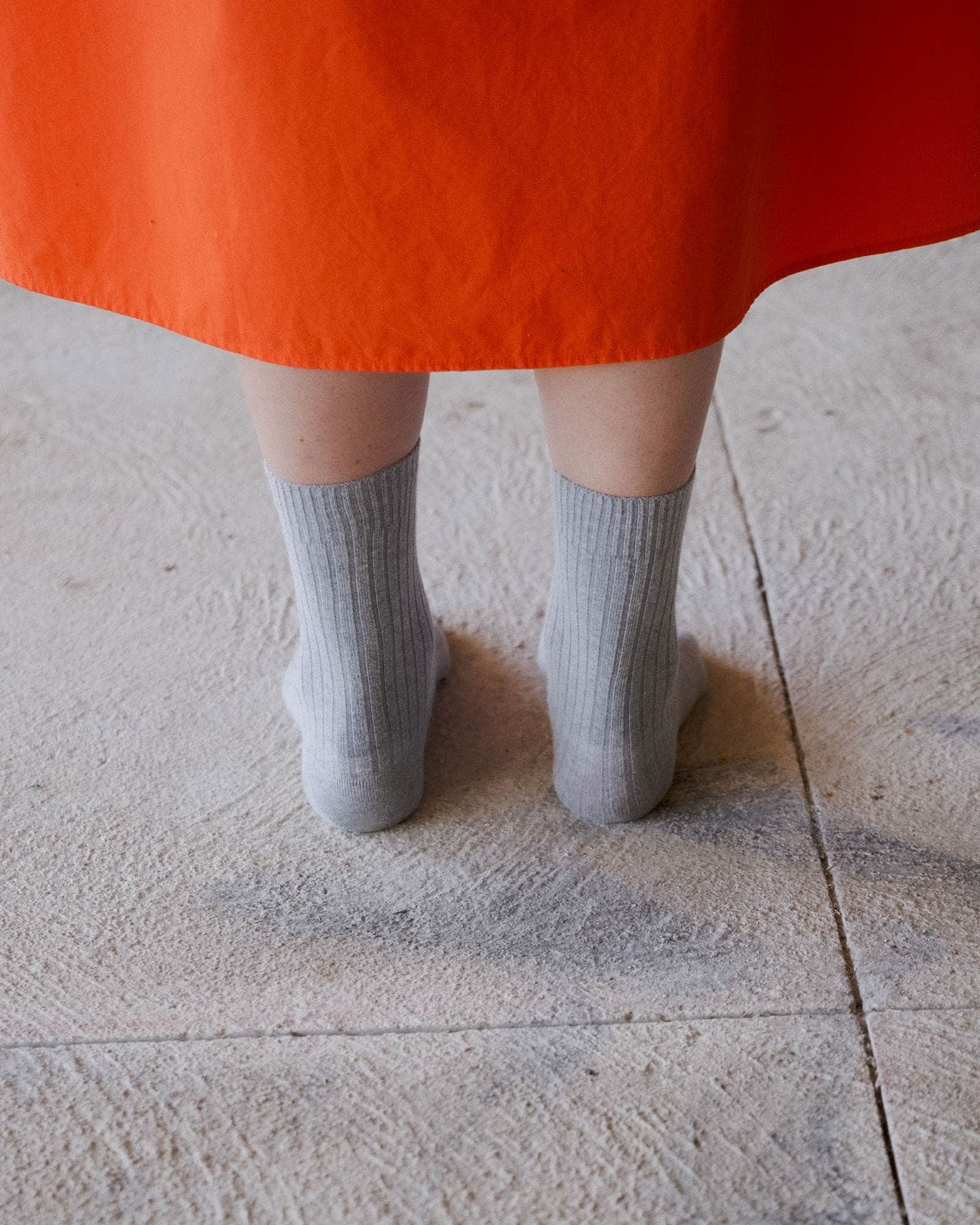 BASERANGE Socks Rib Overankle Socks
