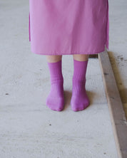 BASERANGE Socks Rib Overankle Socks