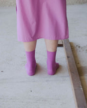 BASERANGE Socks Rib Overankle Socks