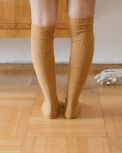 BASERANGE Socks Rib Overknee Socks