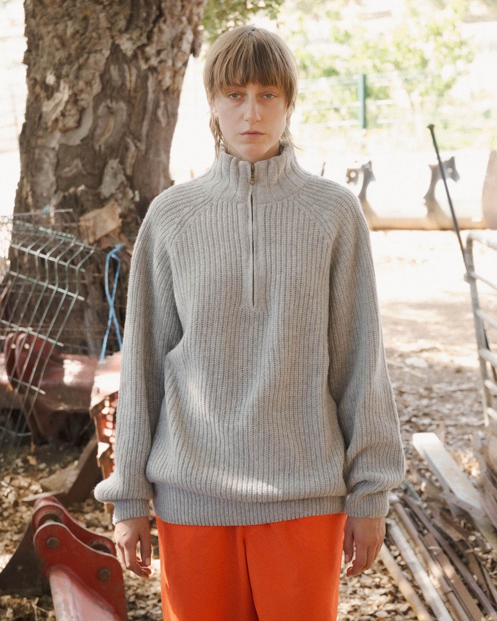 BASERANGE Sweaters Grace 3/4 Zip Sweater