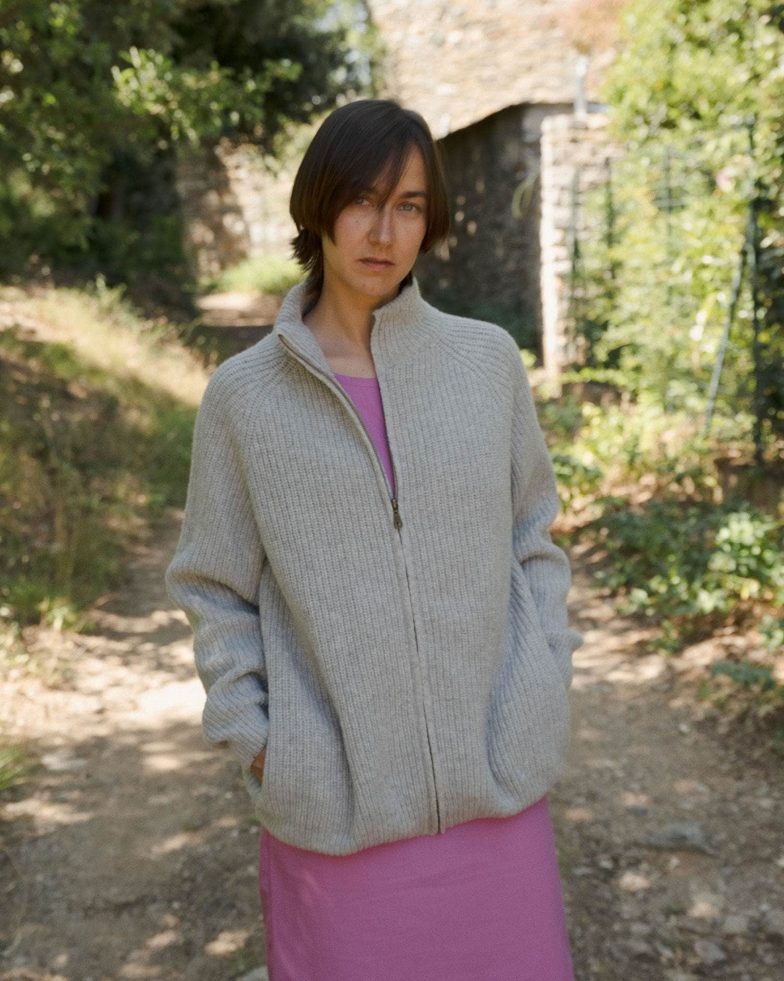BASERANGE Sweaters Grace Zip Sweater