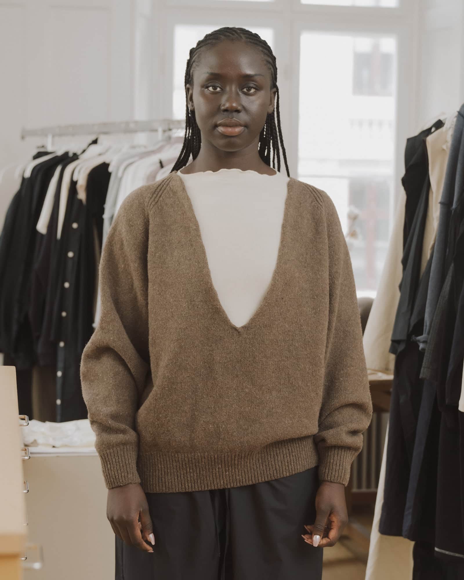 BASERANGE Sweaters Soar V Neck