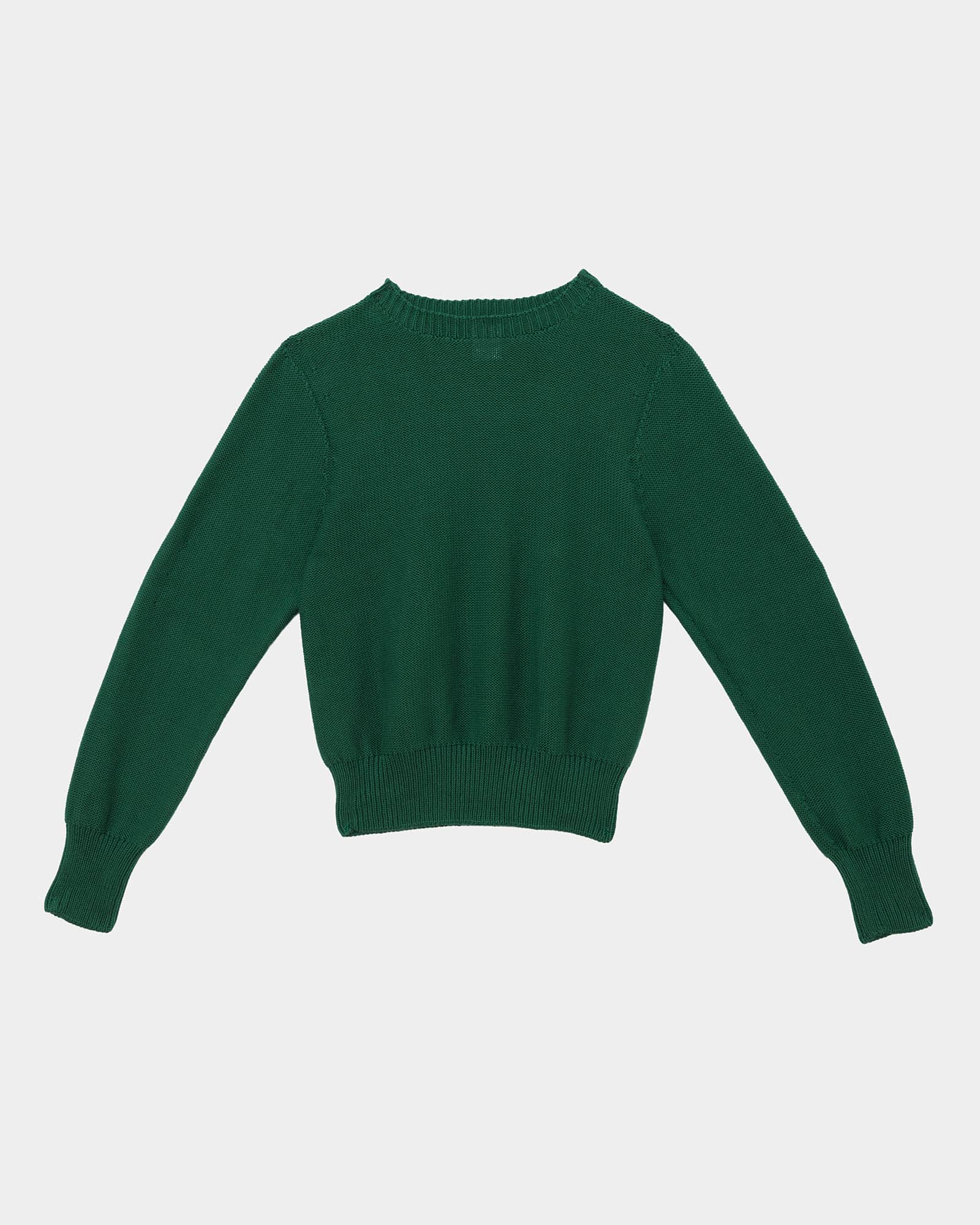 ティア・セーター in Calla green | オーガニック コットン ニット 