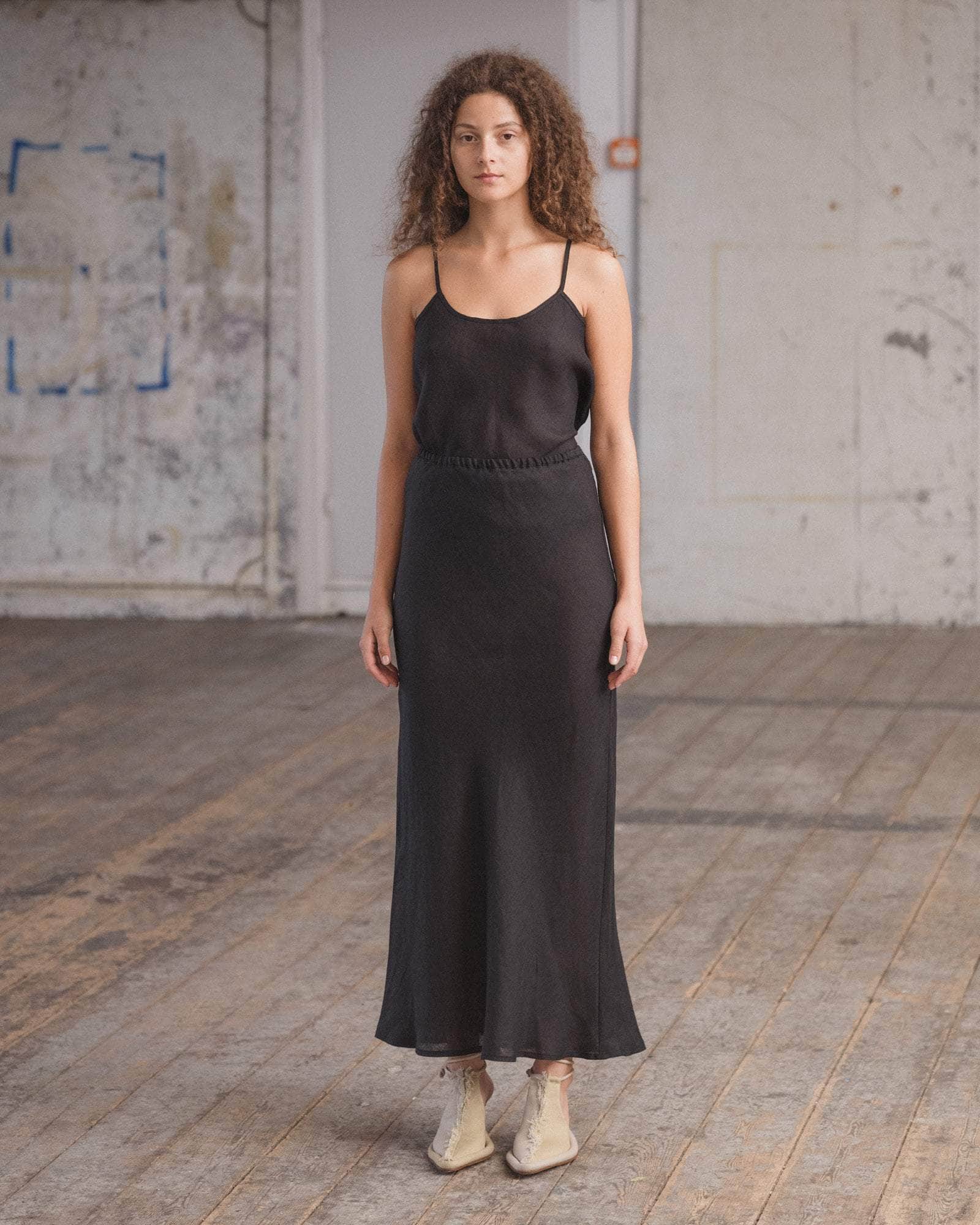 トップス Baserange dydine top Dydine Top in Black | Fijn linnen | Baserange