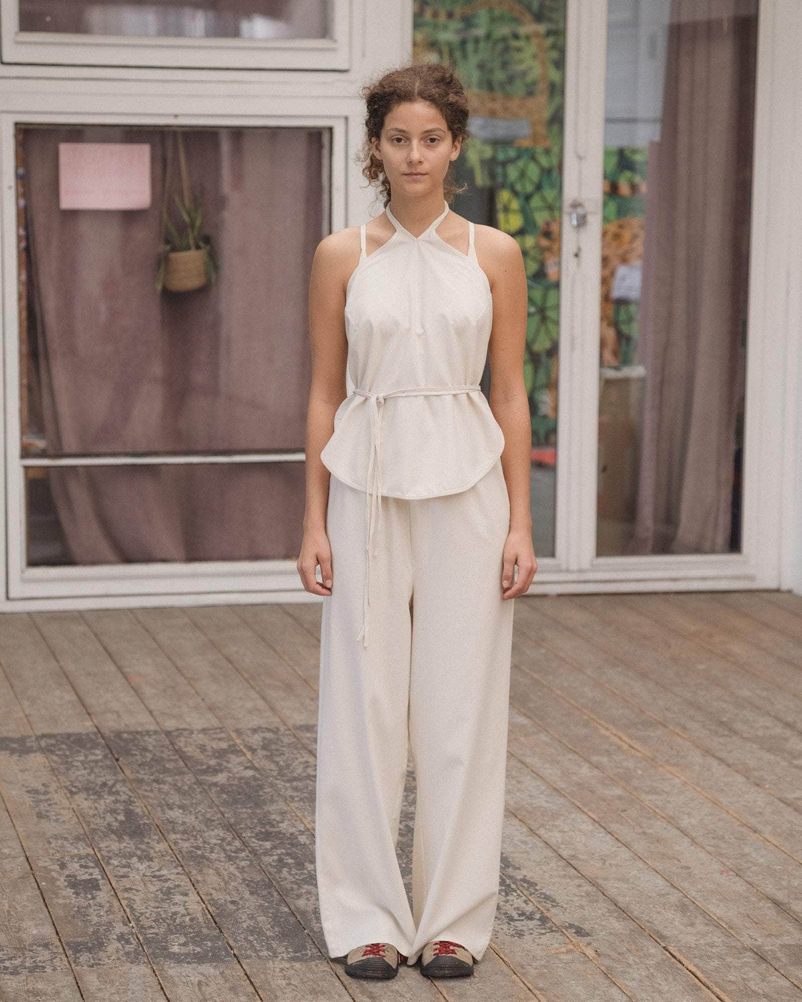 Baserange mar top ベースレンジ Mar Top in Undyed | Wild silk | Baserange