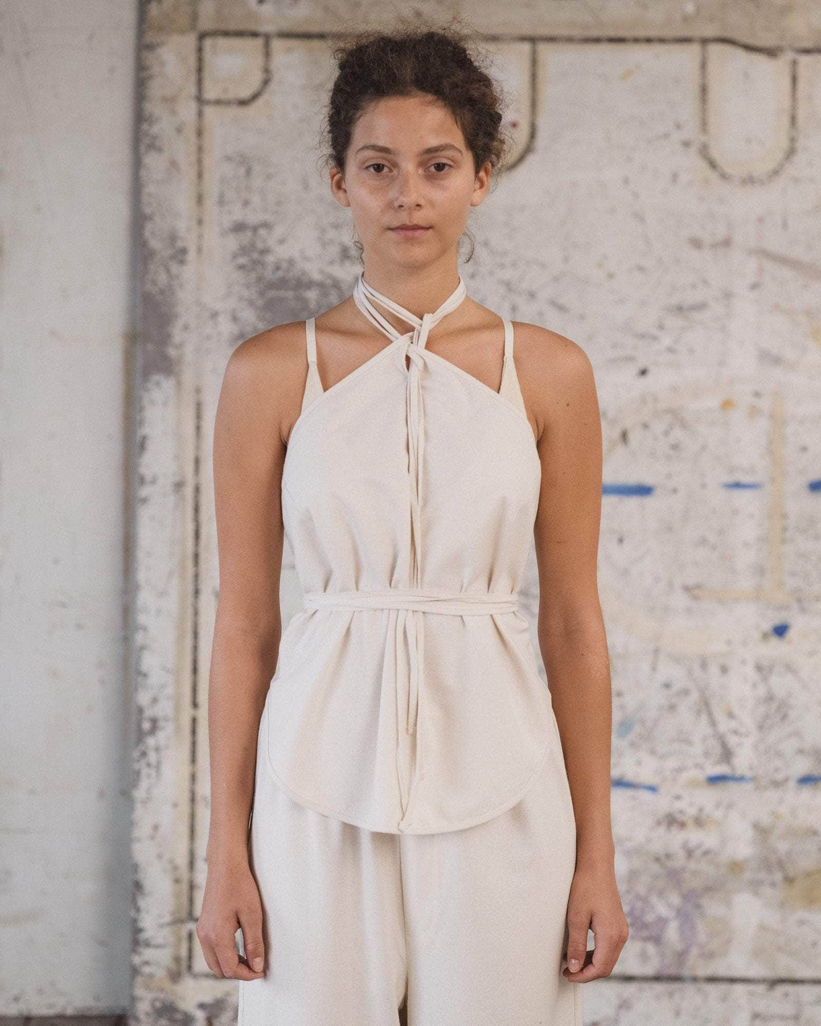 Mar Top in Undyed | Wild silk | Baserange