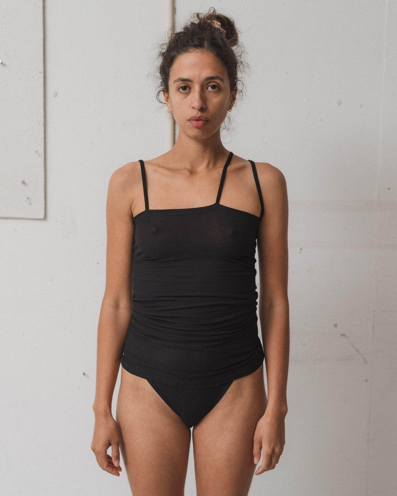 baserange Débardeur nida - Fin coton biologique côtelé